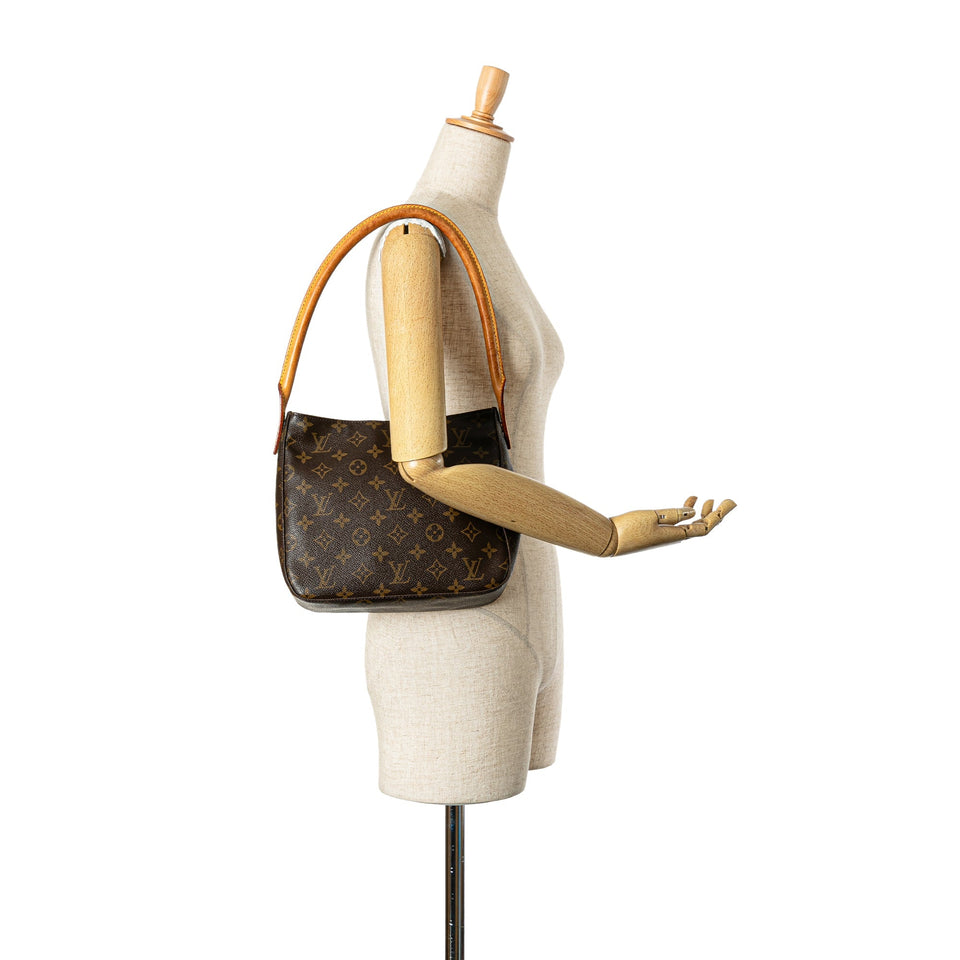 Brown Louis Vuitton Monogram Looping MM Shoulder Bag