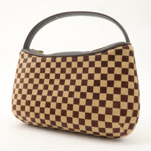 Louis Vuitton Damier Sauvage Tiger Hand Bag Brown M92132