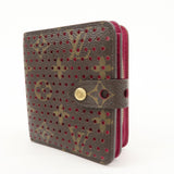 Louis Vuitton Monogram Perfor Compact Zip Wallet Fuchsia M95188
