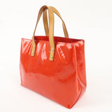 Louis Vuitton Monogram Vernis Lead PM Hand Bag Rouge M91088