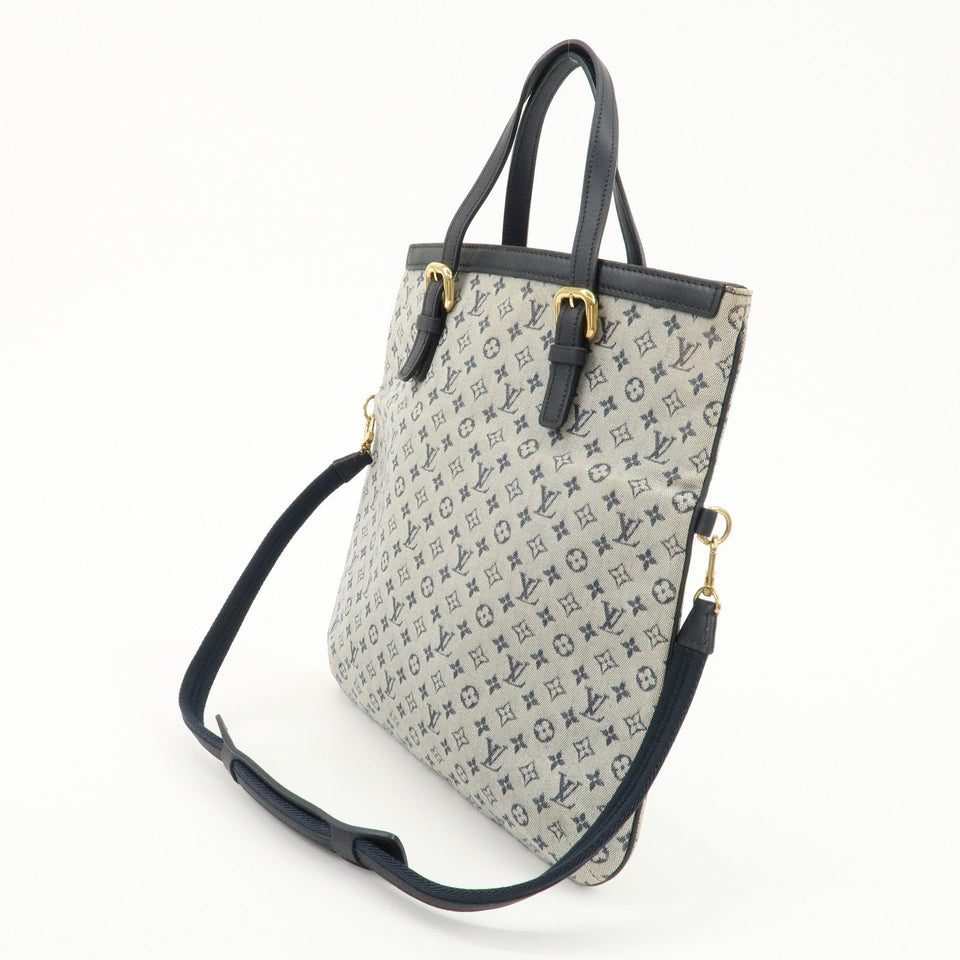 Louis Vuitton Monogram Mini Francoise Shoulder Bag Blue M92208