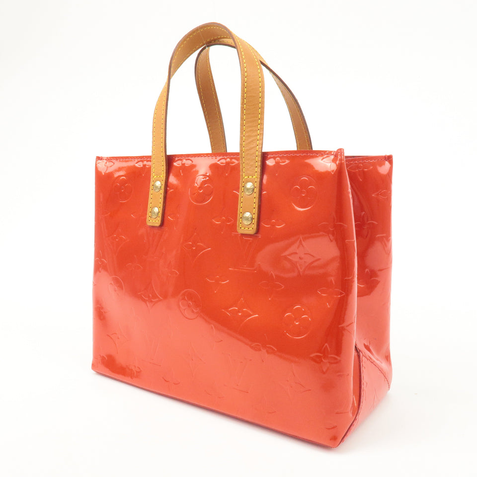 Louis Vuitton Monogram Vernis Lead PM Hand Bag Rouge M91088