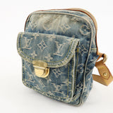 Louis Vuitton Monogram Denim Camera Bag Shoulder Bag Blue M95348