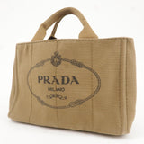 Prada Canapa Mini Canvas 2Way Bag Shoulder Bag Brown B2439G