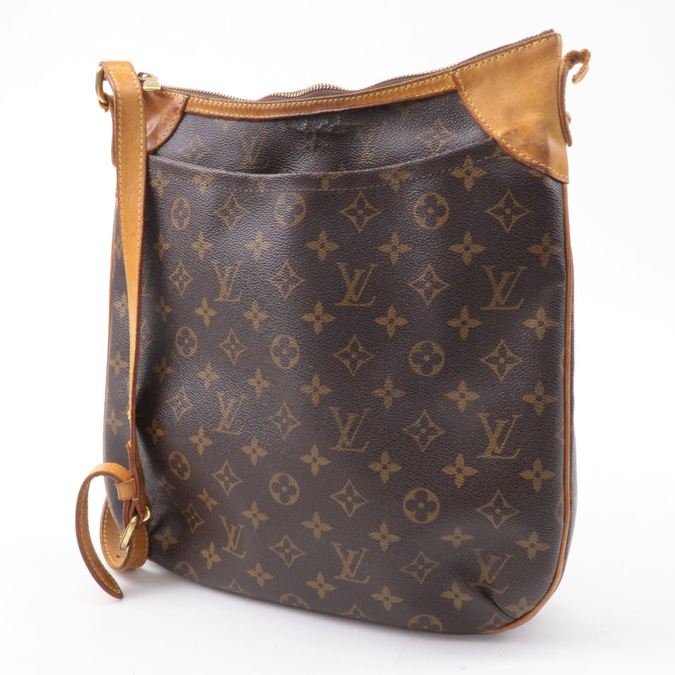 Louis Vuitton Monogram Odeon MM Shoulder Bag Brown M56389