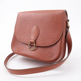 Louis Vuitton Epi Saint Cloud Shoulder Bag Kenya Brown M52193