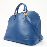 Louis Vuitton Epi Alma Hand Bag Shoulder Bag Toledo Blue M52145