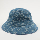 Louis Vuitton Monogram Denim Bucket Hat Essential 58 M78772