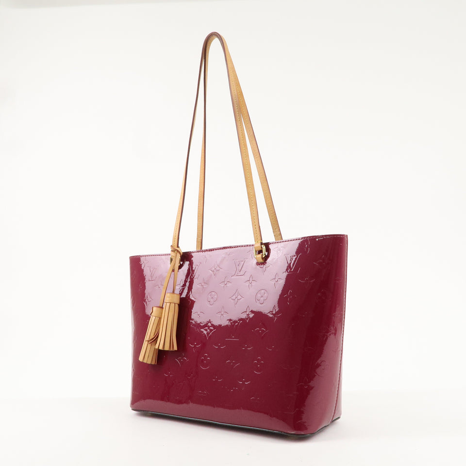 Louis Vuitton Monogram Vernis Long Beach PM Tote Bag Purple M90480