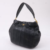 Prada Leather Shoulder Bag Hand Bag Black