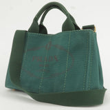 Prada Canapa Mini Canvas 2Way Bag Shoulder Bag Green B2439G