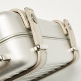 Christian Dior X Rimowa Silver Aluminum And Leather Personal Clutch Bag