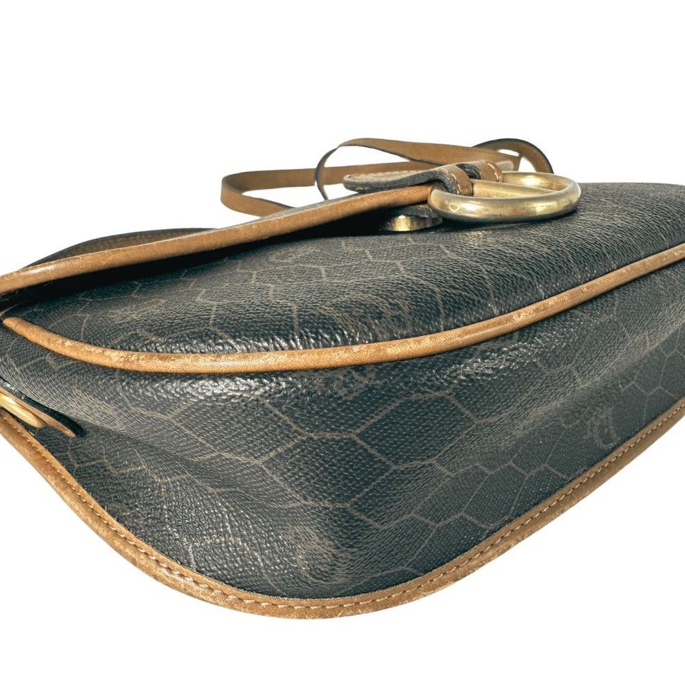 Dior Honeycomb  Canvas Shoulder Bag