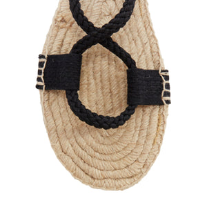 Dior Diorexpress embroidered cotton rope tie jute sandals