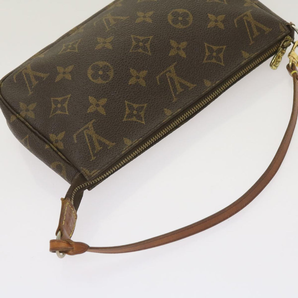 Louis Vuitton Pochette Accessoire  Canvas Clutch Bag