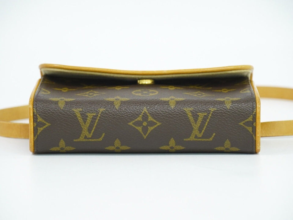 Louis Vuitton Pochette Florentine  Canvas Clutch Bag