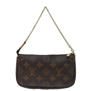 Louis Vuitton Pochette Accessoires  Canvas Clutch Bag