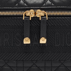 Dior Black Cannage Leather Small Diortravel Vanity Case