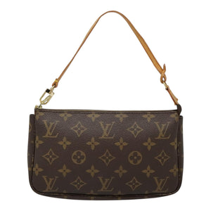 Louis Vuitton Pochette Accessoire  Canvas Clutch Bag