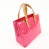 Louis Vuitton Monogram Vernis Lead PM Hand Bag Pink M91221