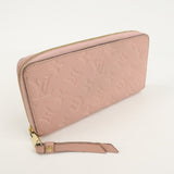 Louis Vuitton Monogram Empreinte Zippy Wallet Rose Poudre M64090