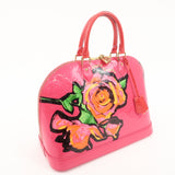 Louis Vuitton Monogram Vernis Alma MM Rose Hand Bag M93686