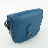 Louis Vuitton Epi Mini Saint Cloud Shoulder Bag Blue M52215