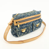 Louis Vuitton Monogram Denim Baggy PM Shoulder Bag Blue M95049