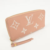 Louis Vuitton Monogram Empreinte Bicolor Zippy Wallet Rose M81645