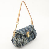 Louis Vuitton Monogram Denim Mini Pleaty Raye Shoulder Bag M95333