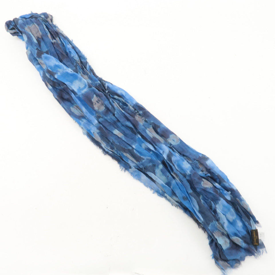 Louis Vuitton Ikat Paleo Cotton Silk Summer Scarf Blue M74927