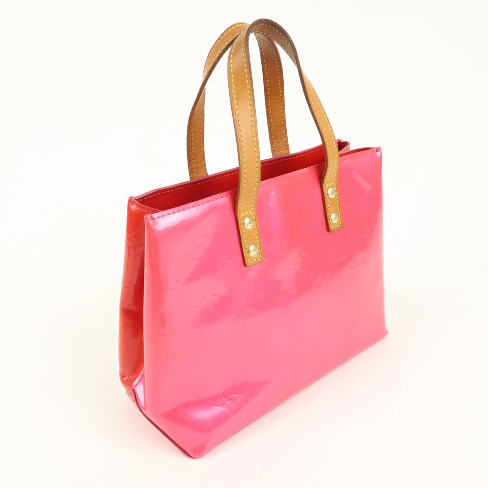 Louis Vuitton Monogram Vernis Lead PM Hand Bag Fuchsia Pink M91221