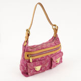 Louis Vuitton Monogram Denim Baggy PM Shoulder Bag Fuchsia M95212