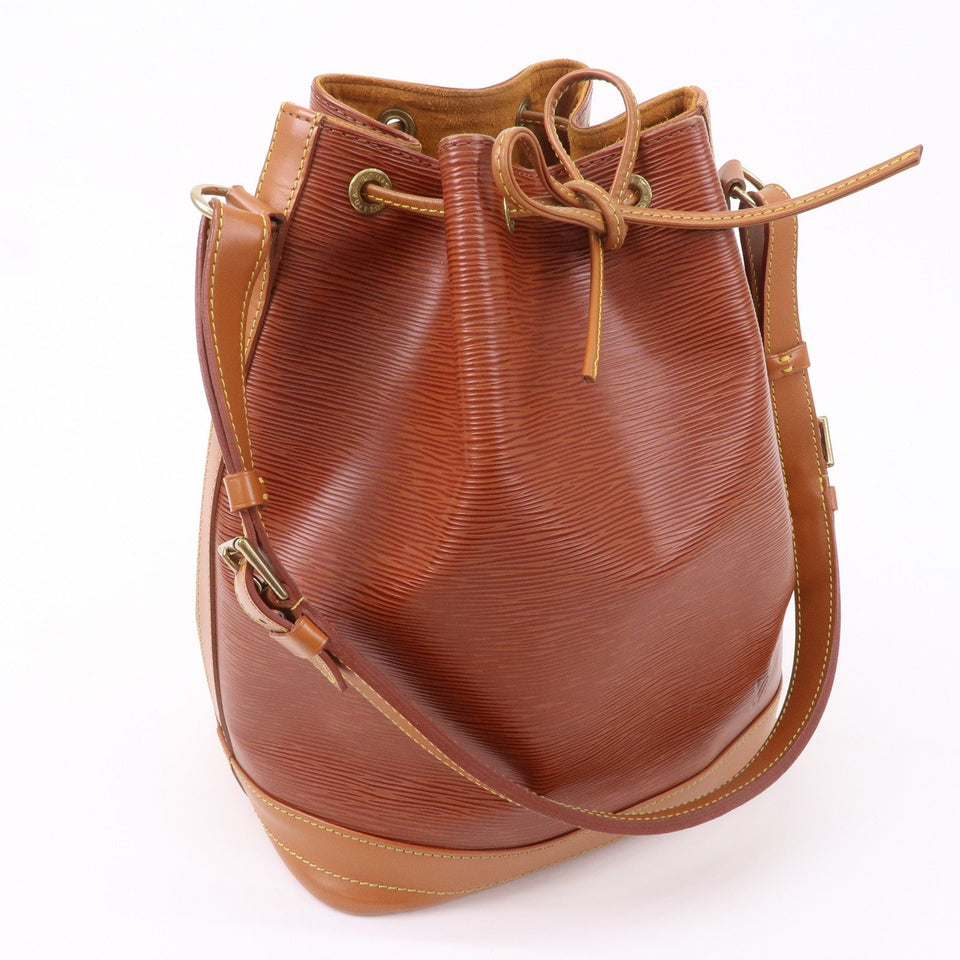 Louis Vuitton Epi Noe Bi-Color Shoulder Bag Kenya Brown M44028