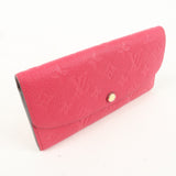 Louis Vuitton Monogram Empreinte Portefeuille Emily HotPink M62371