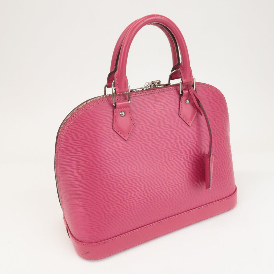 Louis Vuitton Epi Alma PM Hand Bag Fuchsia Pink M40490