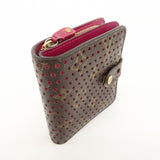 Louis Vuitton Monogram Perfor Compact Zip Wallet Fuchsia M95188