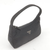 Prada Nylon Pouch Hand Bag Mini Bag Purse NERO Black MV515