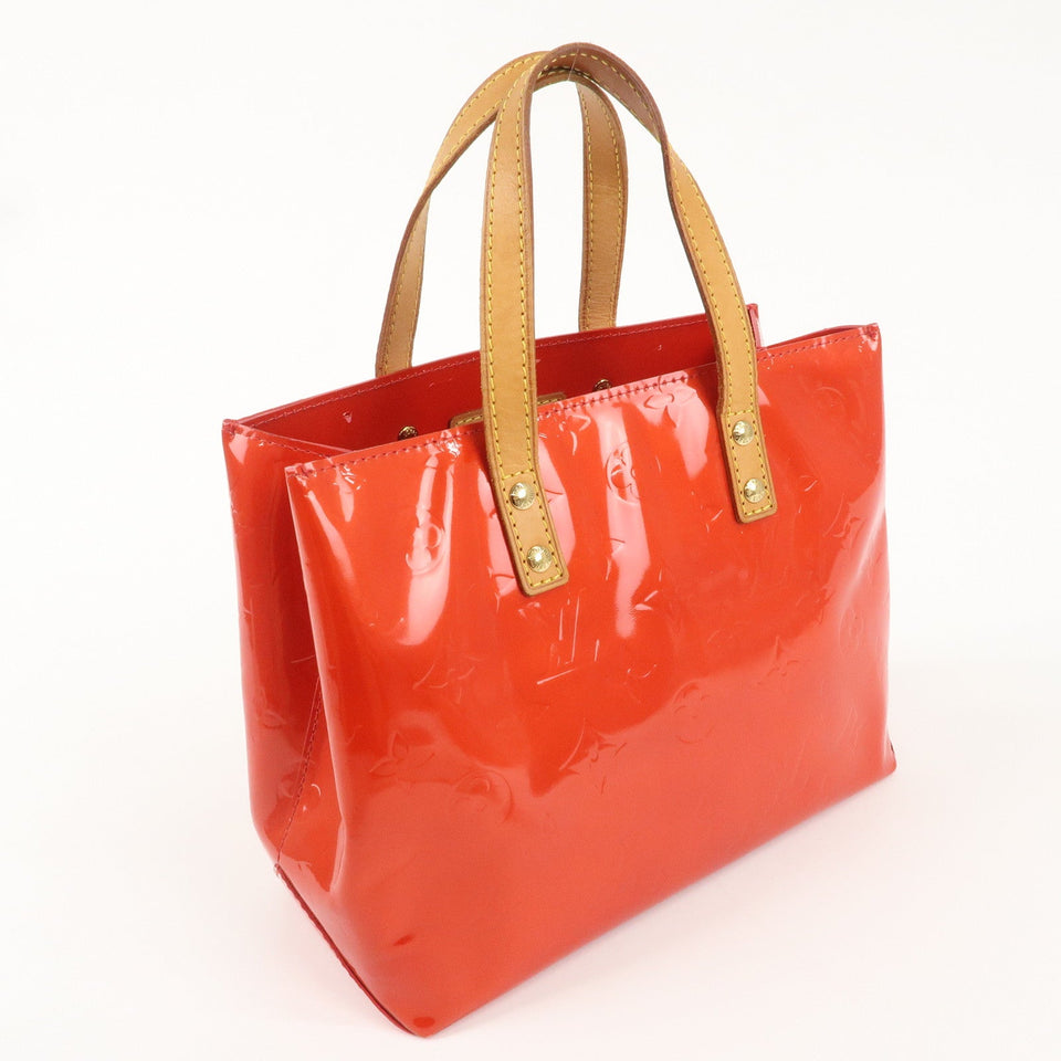 Louis Vuitton Monogram Vernis Lead PM Hand Bag Rouge M91088