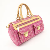 Louis Vuitton Monogram Denim Neo Speedy Boston Bag Pink M95214