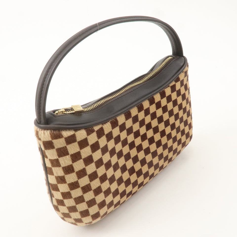 Louis Vuitton Damier Sauvage Tiger Hand Bag Brown M92132