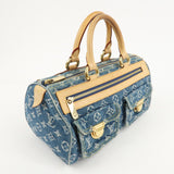 Louis Vuitton Monogram Denim Neo Speedy Boston Bag Blue M95019