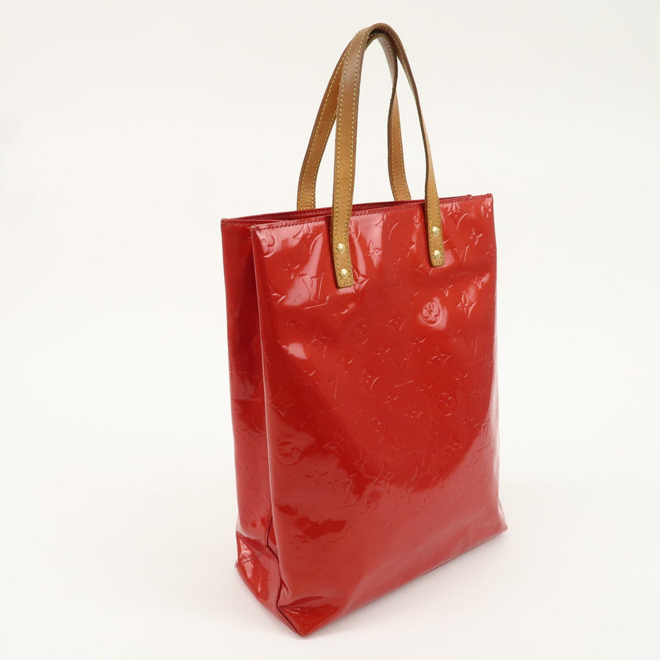 Louis Vuitton Monogram Vernis Lead MM Tote Bag M91086