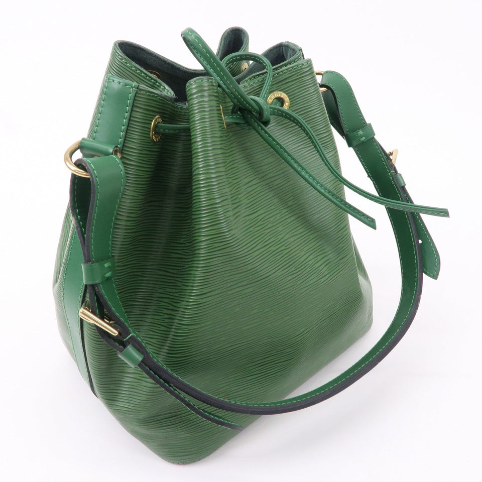 Louis Vuitton Epi Petit Noe Leather Shoulder Bag Green M44104