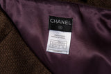 Chanel Vintage Brown Woven Skirt SZ 36