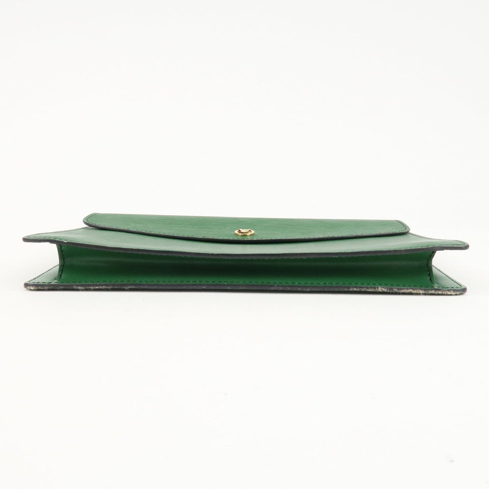 Louis Vuitton Epi Montaigne 27 Clutch Bag Borneo Green M52654