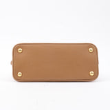 Prada Logo Leather 2Way Bag Hand Bag Shoulder Bag Brown