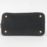 Prada Canapa Mini Canvas 2Way Bag Shoulder Bag Black B2439G