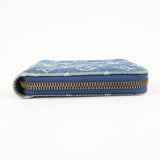 Louis Vuitton Monogram Denim Mini Zippy Wallet M95342 Blue