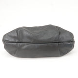 Prada Logo Leather Shoulder Bag Hand Bag Black BR3795